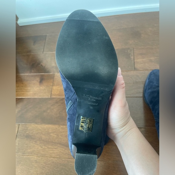 LK Bennett Navy Blue Suede Ankle Boots – Women’s 36 EU / US 6 – Made in Italy - Picture 6 of 7